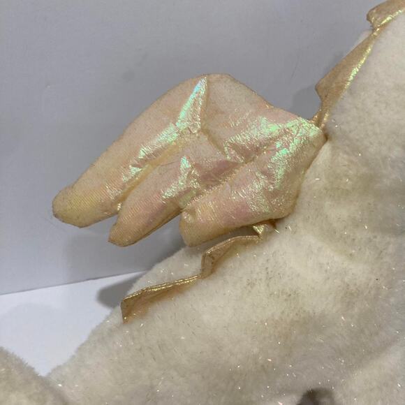 2002 Ty Beanie Buddy MAGIC the Dragon White